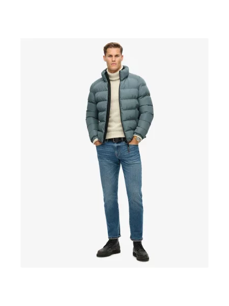 Kurtka puchowa Superdry niebieska