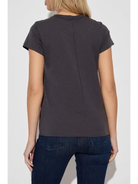 Μπλούζα Rag & Bone με στρογγυλή λαιμόκοψη γκρι