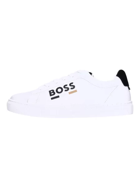 Sneakersy Boss skórzane białe