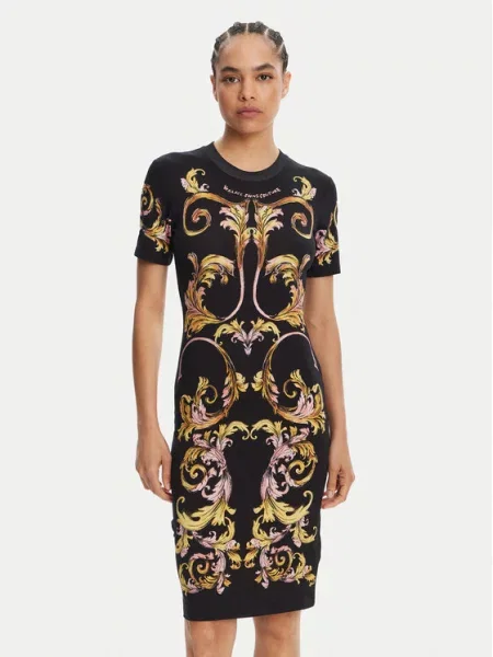 Versace Jeans Couture sukienka mini dopasowana czarny