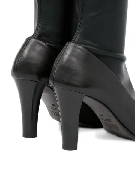 Cizme Mm6 Maison Margiela din piele cu toc înalt negru