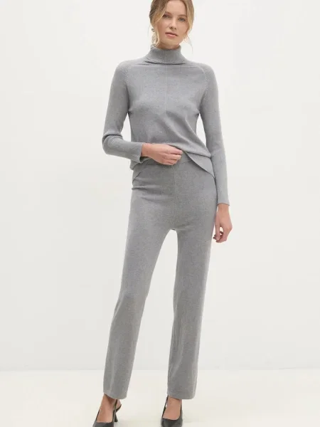 Кашмирен анцуг Answear Lab сиво