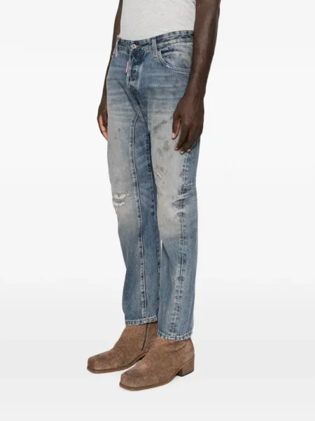 Blugi Dsquared2 zdrențuiți albastru
