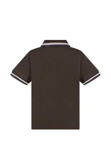 Koszulka polo dziecięca Moncler Enfant zielona