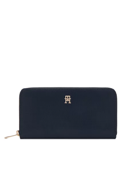 Tommy Hilfiger Πορτοφόλι Th Icon Lrg Za Nylon Σκούρο μπλε