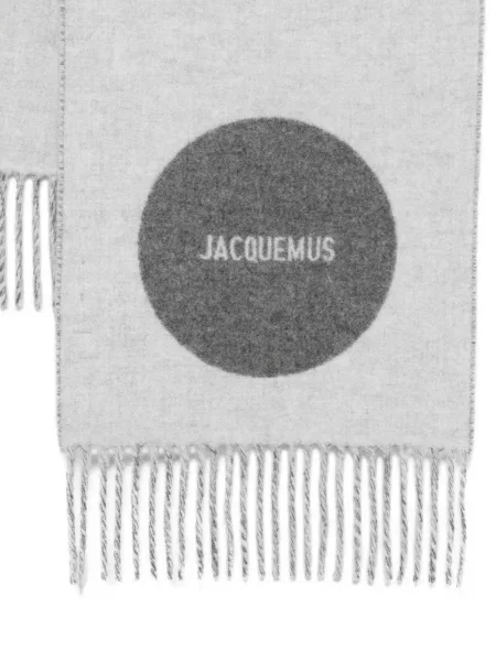 Fular Jacquemus de lână gri