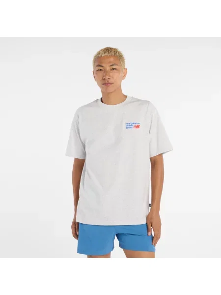 T-shirt New Balance Athletics Premium Logo T-Shirt Ash Heather S szara