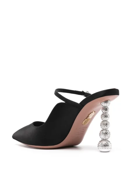 Klapki mules dziecięce Aquazzura czarne