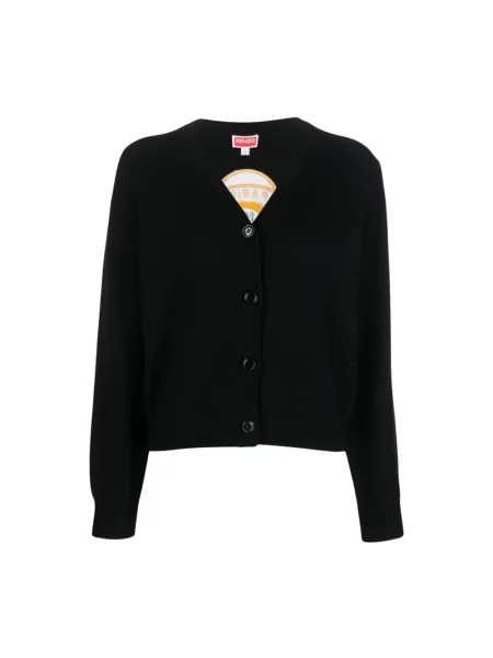 Sweter Kenzo w tygrysie prążki czarny