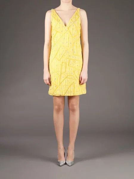 Rochie Cristiano Burani de costum galben