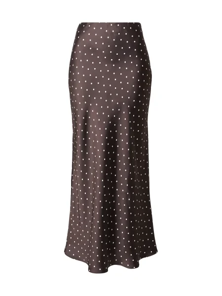 Lindex Fustă maro închis alb