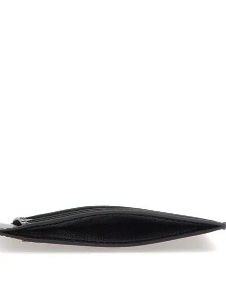 Portofel Piquadro din piele cu autograf negru