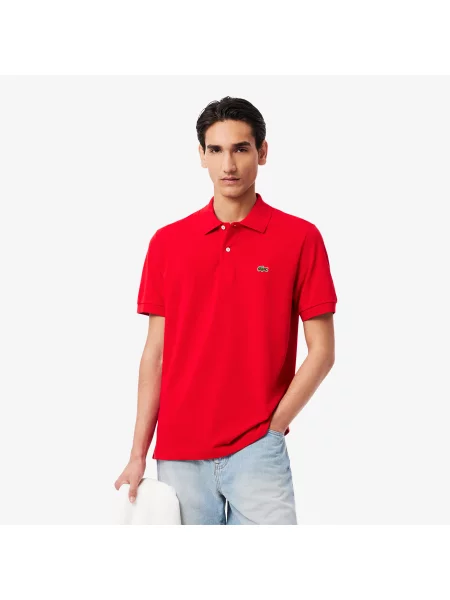 Lacoste Koszulka Polo Light Classic Fit czerwona