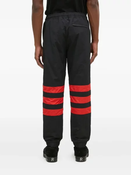 Pantaloni Adidas cu dungi din piele de căprioară alb