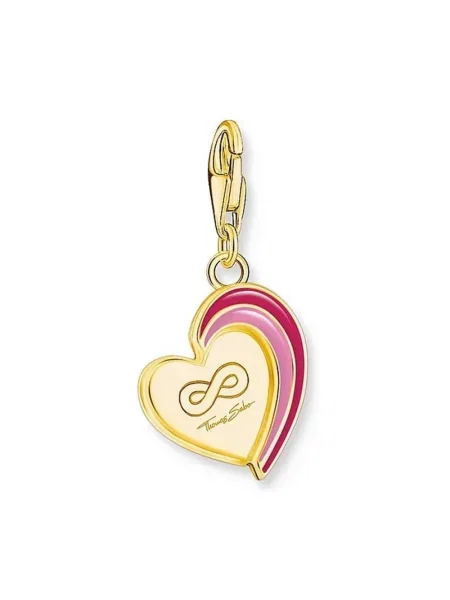 Zawieszka Thomas Sabo w serca czerwona
