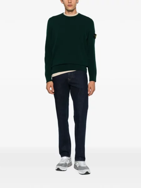 Pulover Stone Island cu strasuri verde