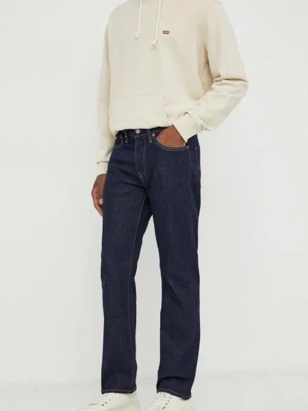 Дънки Levi's STRAIGHT тъмносиньо