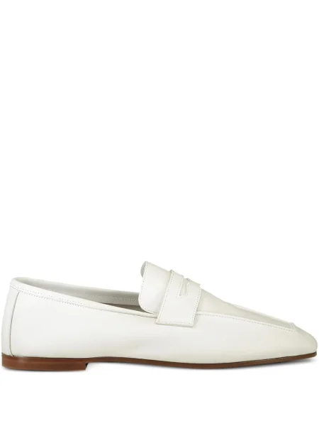 Pantofi loafer Sophique din piele alb