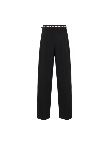 Spodnie Max Mara Studio skórzane czarne