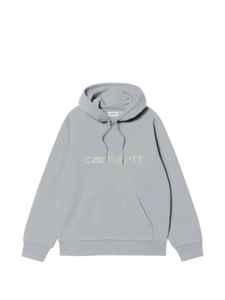 Hanorac cu glugă Carhartt Wip cu broderie gri