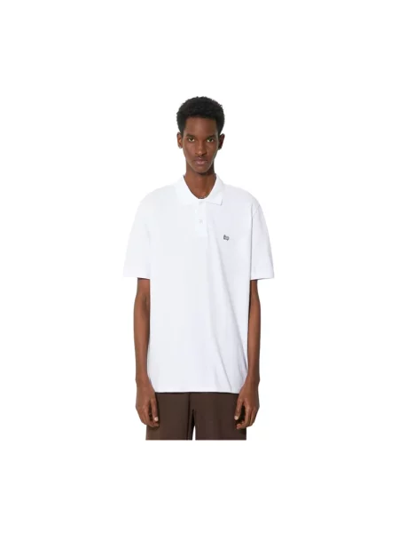 Woolrich polo Classic American Polo gładki biały