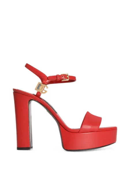 Sandale Dolce & Gabbana cu platformă roșu