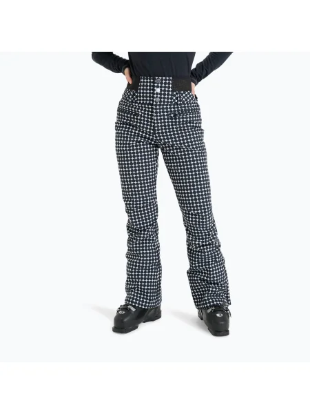 Pantaloni de snowboard pentru femei ROXY Rising High whisper white/small dots alb