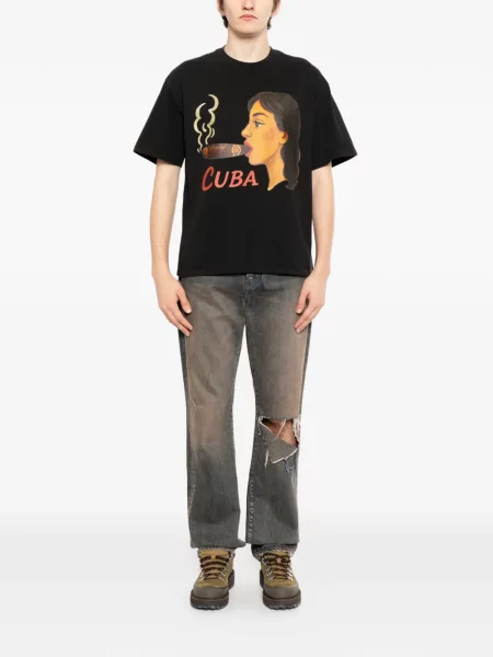 Tricou Melt cu imagine gri