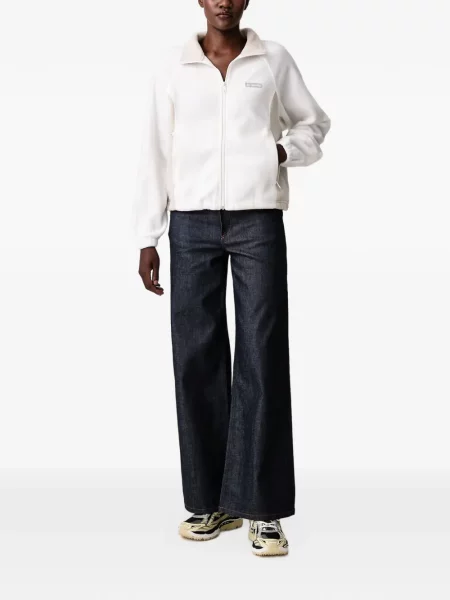 Fleece dzseki Columbia autogrammal fehér