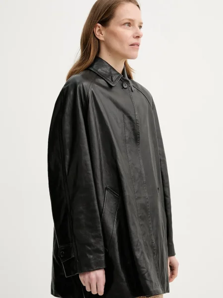 Bally geaca de piele de tranzitie negru