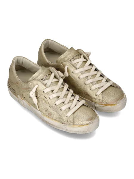 Buty do tenisa Philippe Model skórzane do tenisa żółte