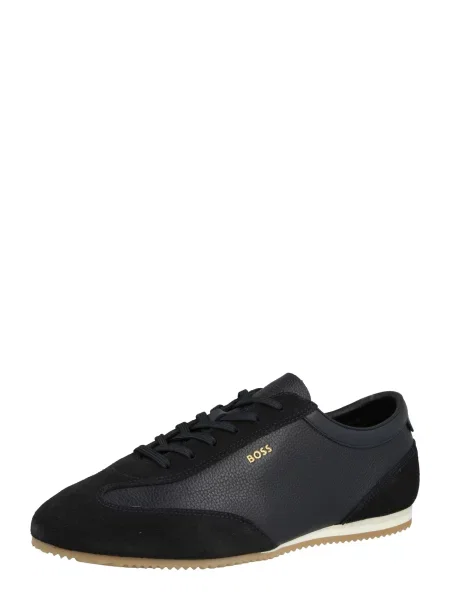 BOSS Lineor sneakers pentru bărbați din piele negru