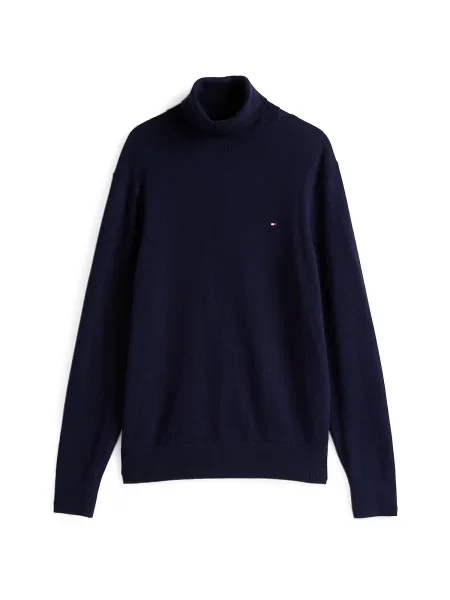 TOMMY HILFIGER Pulover bleumarin / roși aprins alb