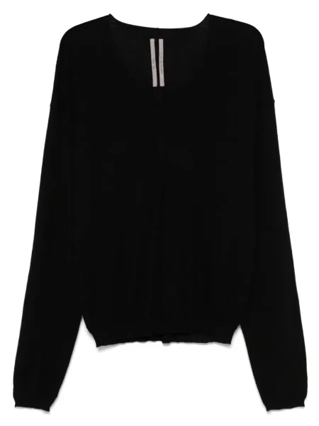 Pulover Rick Owens cu decolteu în V negru