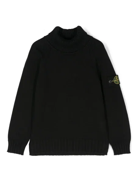 Sweter dziecięcy Stone Island czarny
