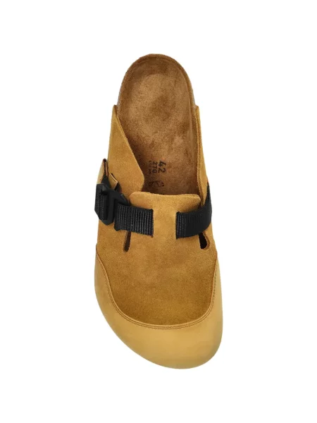 Saboți Birkenstock din piele de căprioară