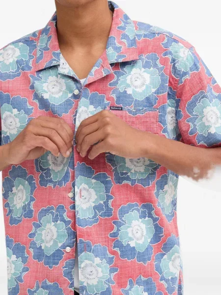 Cămașă Barbour cu model floral cu imagine roșu