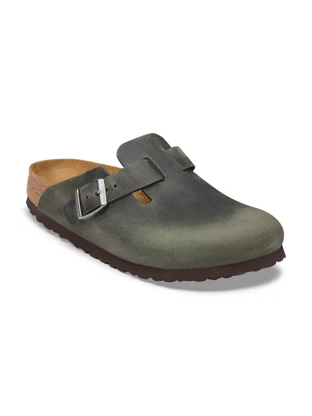 Birkenstock шльопанці мюлі шкіряні Boston Oiled Leather