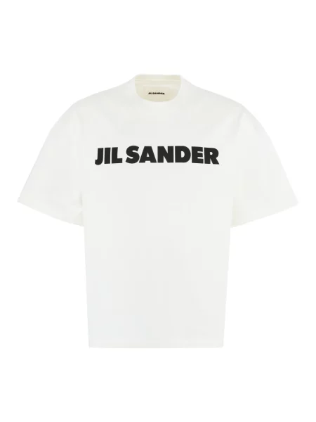 Koszulka Jil Sander z logo biała