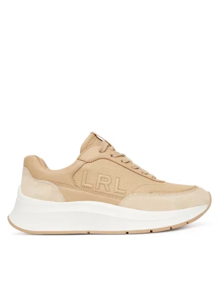 Sneakersy Ralph Lauren skórzane beżowe