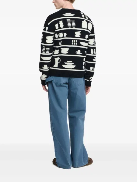 Pulover Jw Anderson cu decolteu rotund negru