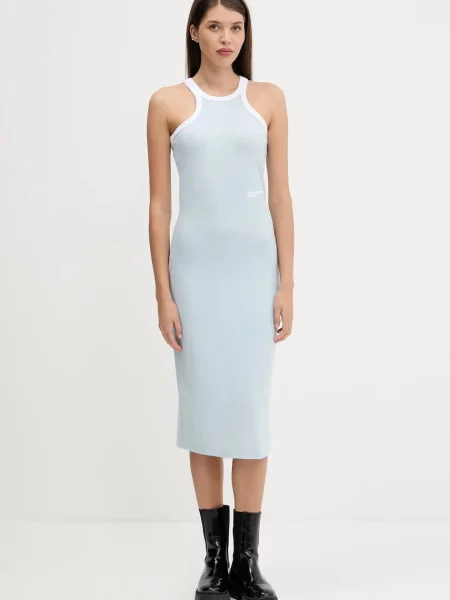 Karl Lagerfeld Jeans sukienka mini prosta niebieski
