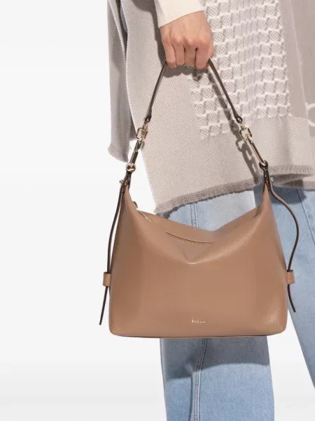 Kožená kožená taška Furla