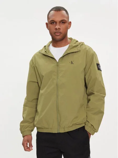 Calvin Klein Jeans Větrovka zelená