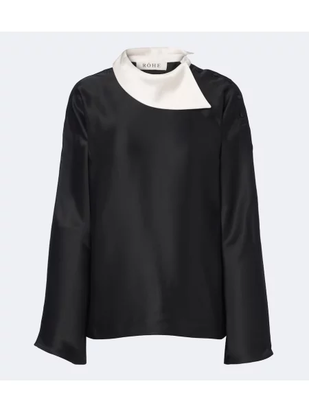 Bluză Róhe din satin negru