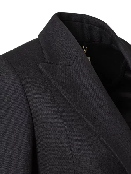 Płaszcz Fendi wełniany czarny