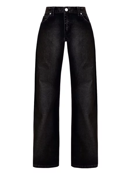 Szerokie jeansy Undergold czarne