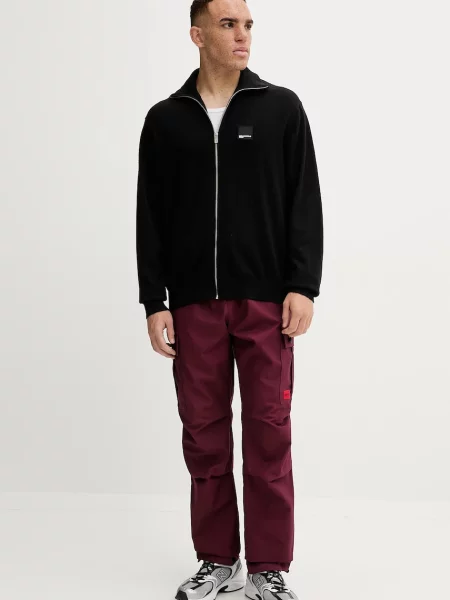 Шерстяной кардиган Karl Lagerfeld Jeans черный