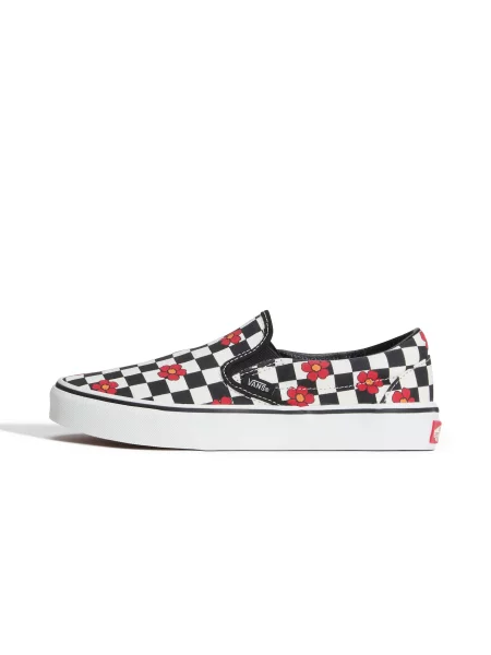 VANS Teniși Classic sângeriu / negru alb