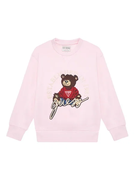 Guess Суитшърт Oversize розов